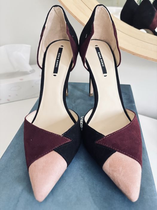 Дамски обувки Zara бордо