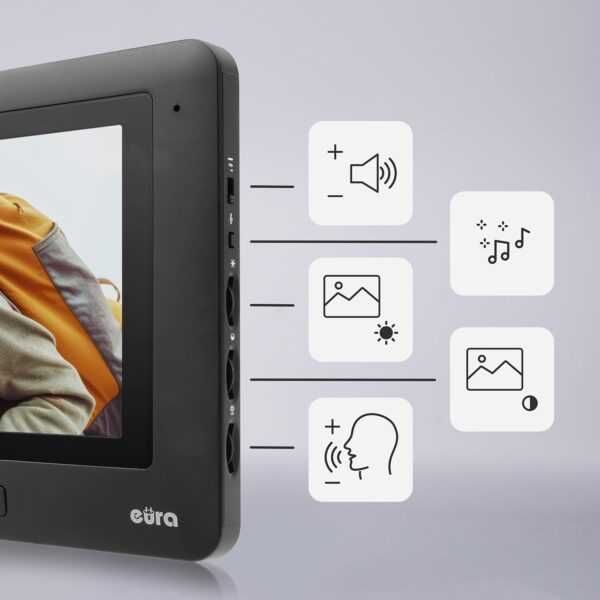 Видео домофон Eura VDP-45A3 Alpha