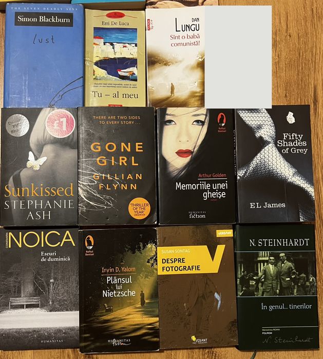 Vand carti diverse (beletristica, dezvoltare personala, etc.)