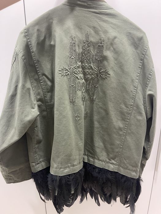 Яке Зара с естествени пера