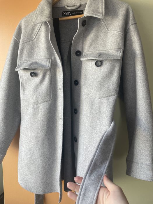 Bluza zara gri cu cordon