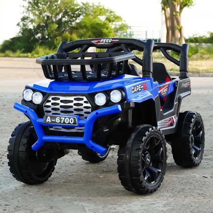 Masinuta electrica copii 4x4, 2-4 ani,CAPE-X, 100W,12V, scaun tapitat