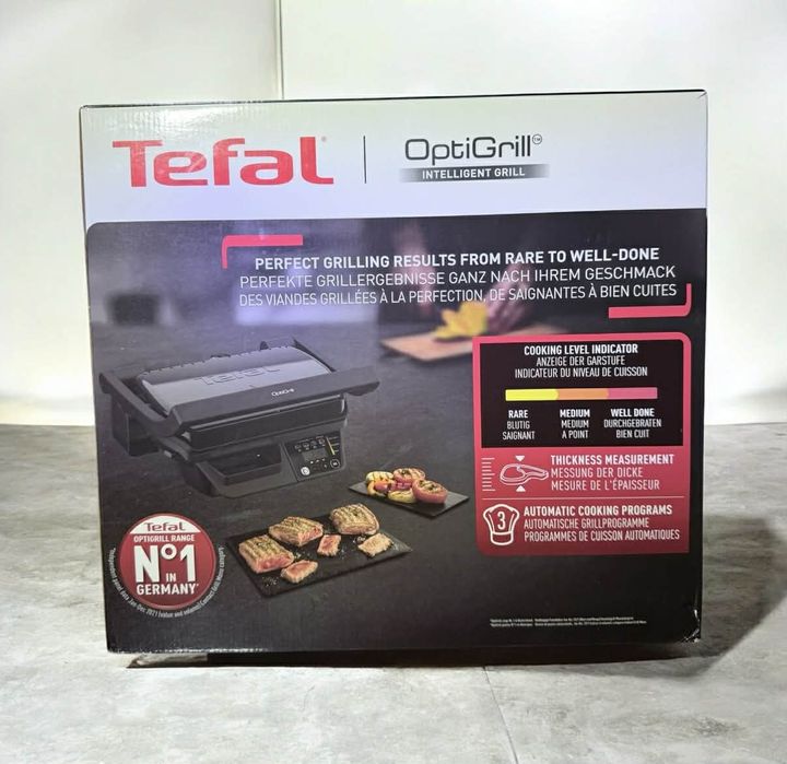 Gratar electric Tefal OptiGrill, 2000 W, 3 programe automate,