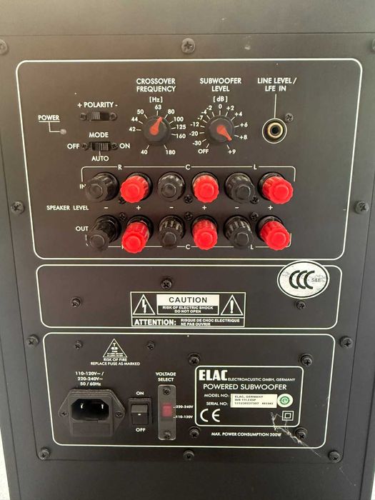 Тонколони Canton 509 DC Субуфер Elac 200W