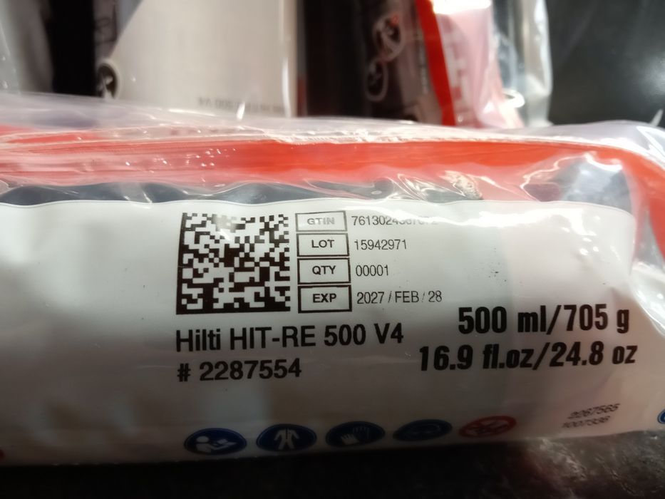Ancora chimica Hilti HIT-RE 500 (500ml) - Noua, Sigilata, Valabilă 2027