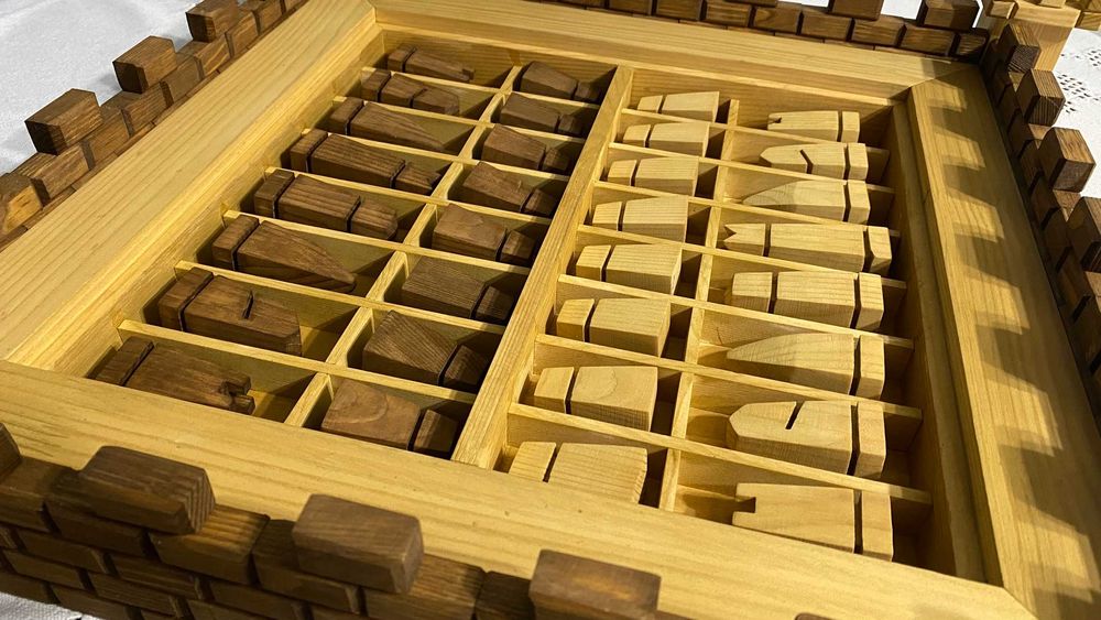 ШАХ дървен, ръчна изработка