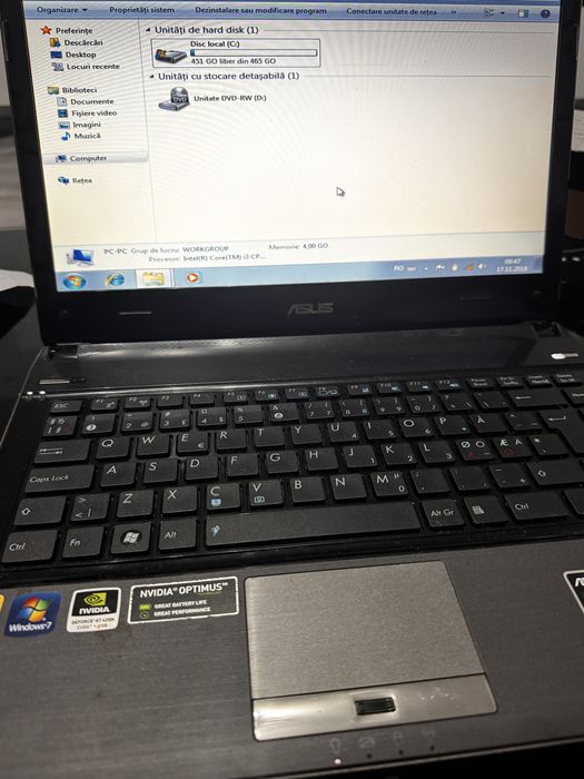 Laptop ASUS U41J functional.