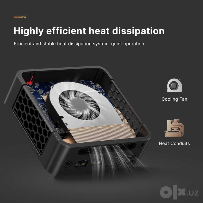Mini PC Мини Пк Bosgame Effizen P4 Ryzen 7 5700U 32Gb DDR4 1Tb M2 SSD