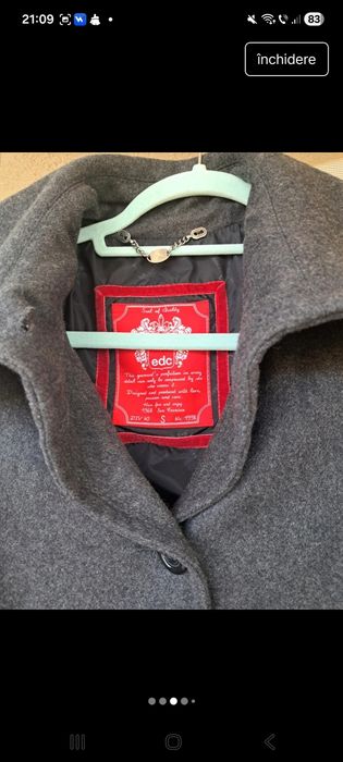 Haină damă din piele naturală, NOU! Versace ( 38/ 40)