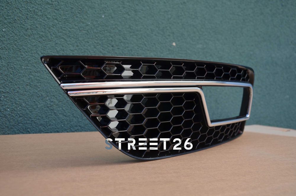 Grile proiectoare Audi A4 B8 Facelift (2012-2015) Negru Crom