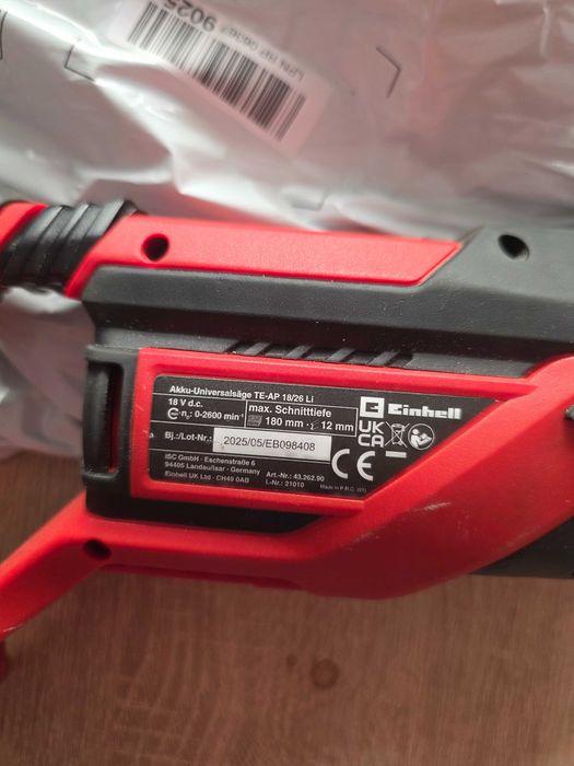Fierastrau universal fara fir Einhell TE-AP 18/26 Li-Solo Power X-Change