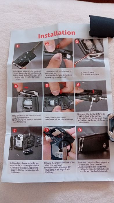 Carcasa cheie briceag Skoda sau Vw