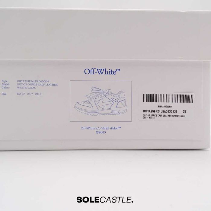 Off White Out Of Office 'White & Lilac'