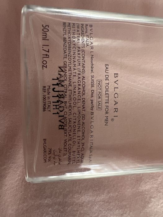 Parfum Bvlgari 50ml MAN