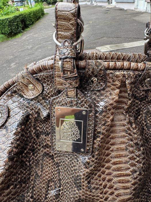 Geanta de mana de voyage pithon leather retro custom made