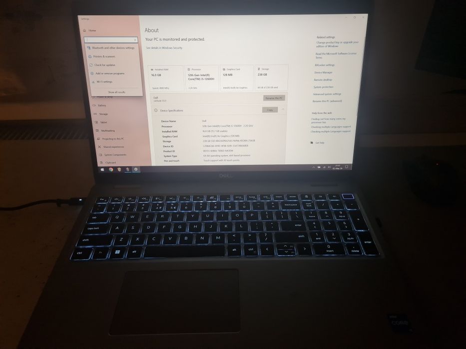 Laptop Dell Latitude 5531 i5 12600h 16gb ddr5 display full hd touchscreen