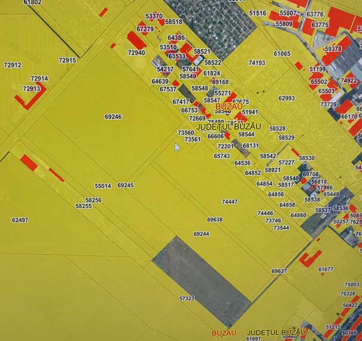 Teren intravilan mun Buzau 0,30ha+0,50ha+0,75+1,30ha cu 15m-30m la E85