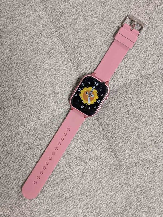 Детски смар часовник в розово