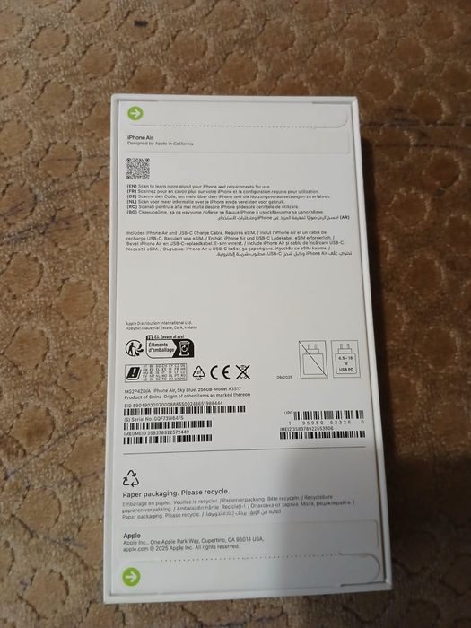 Iphone Air 256GB Sigilat