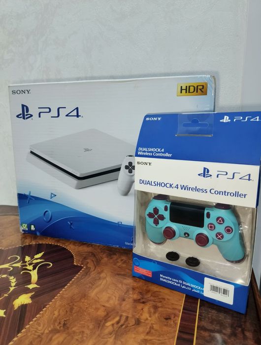 Ps4 slim 1 тб с играми новый!