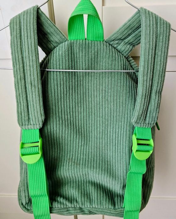 Раница S-cool за детска градина, 23x8x28 см, Baby Animals, Зелен.