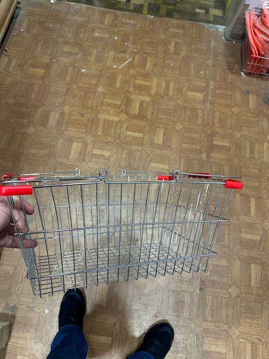 Корзинка, металл сават, савдо учун сават