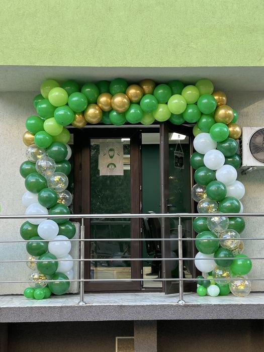 Arcade baloane + decor masă