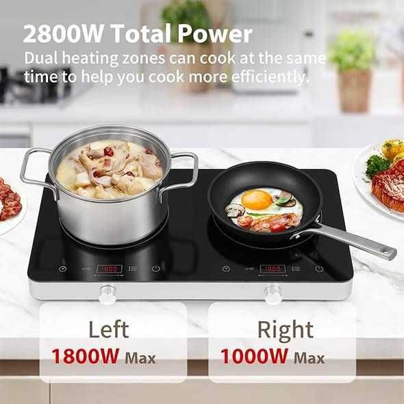 Plită cu inducție COOKTRON dublă cu control dual