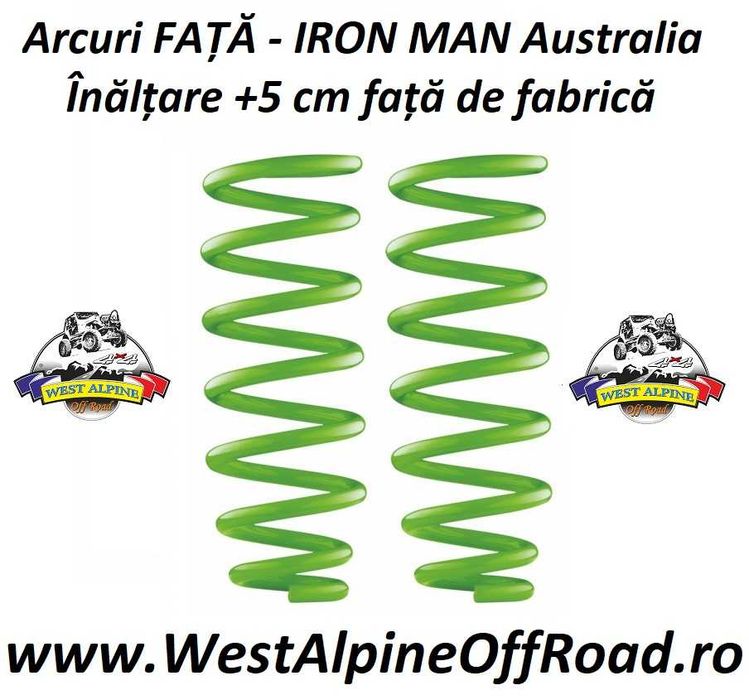 Arcuri Nissan Patrol Y60 Y61 IRON MAN - FATA sau SPATE +5 cm
