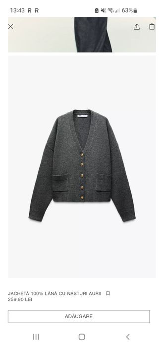 Vând cardigan zara