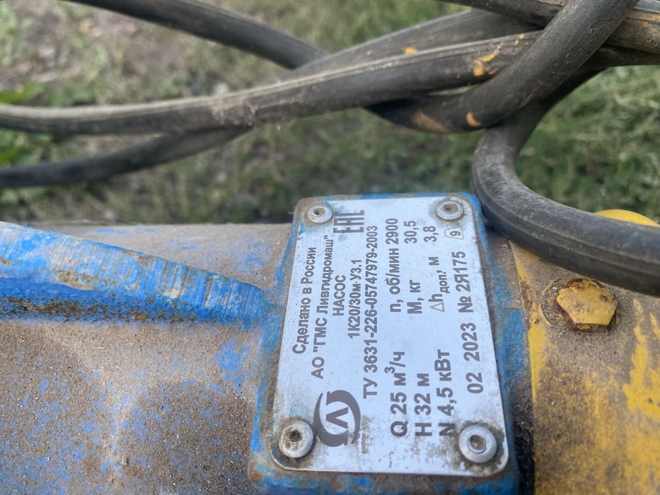 Продаю насос с двигателем на 380 В