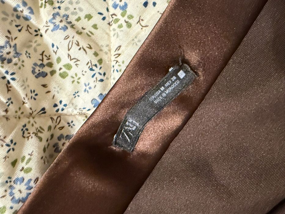 Zara сатенирана миди пола