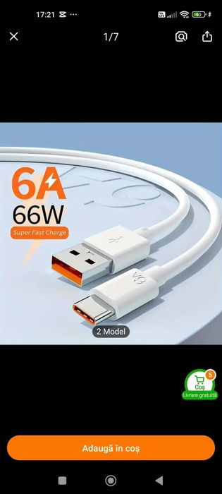 Cablu USB C Super Fast Charge