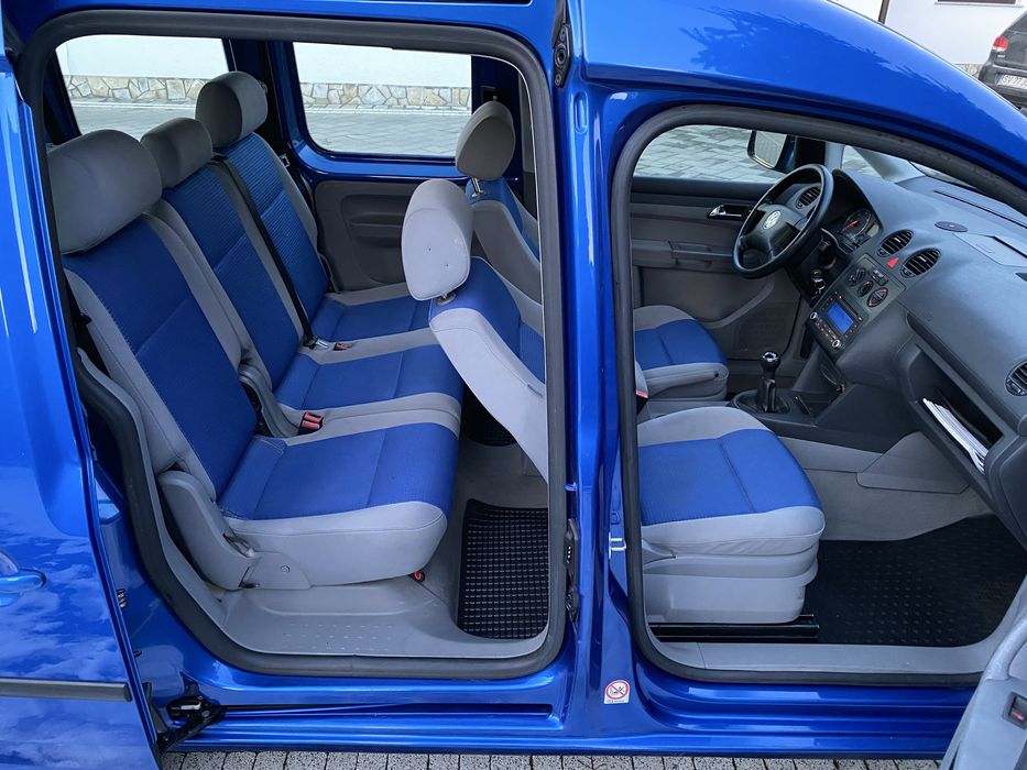 VW CADDY - 1,9-Tdi-105-Cp-fără -filtru-de-particule de Fabrică~ 7-Loc.