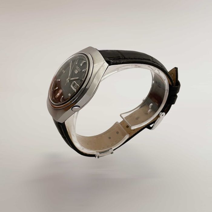 Seiko 5 мъжки автоматичен часовник с кожена каишка