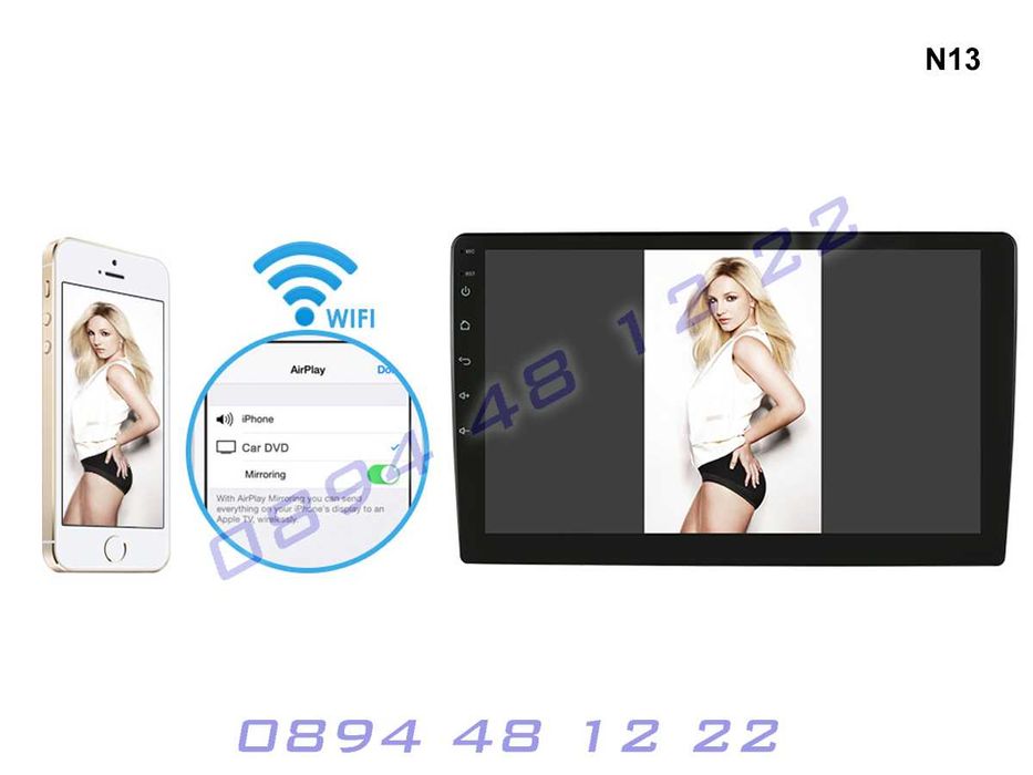 ANDROID 11 Мултимедия 9.8 Инча GPS Навигация Радио AUDI A4 B6 B7 01-07