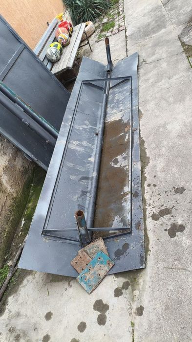 Ворота + козырек Металл СССР. Двух-створчатые.