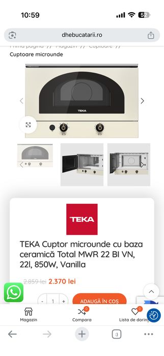 Cuptor incorporabil teka nou