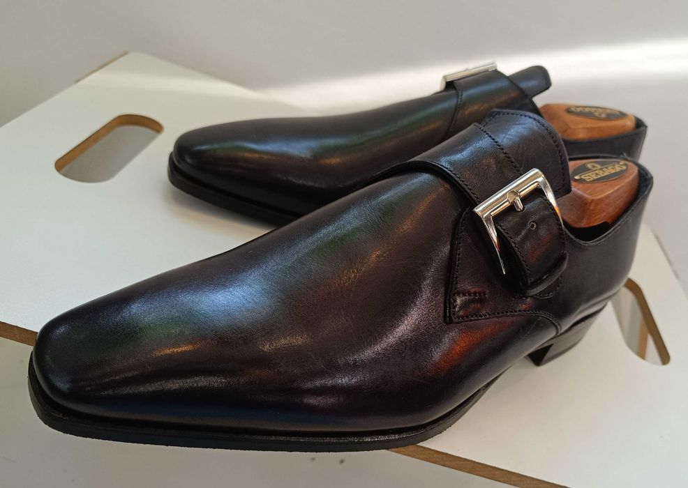 Pantofi de lux 40 42 43 44 46 46 47 monk GREVE NOI lucrati manual piel