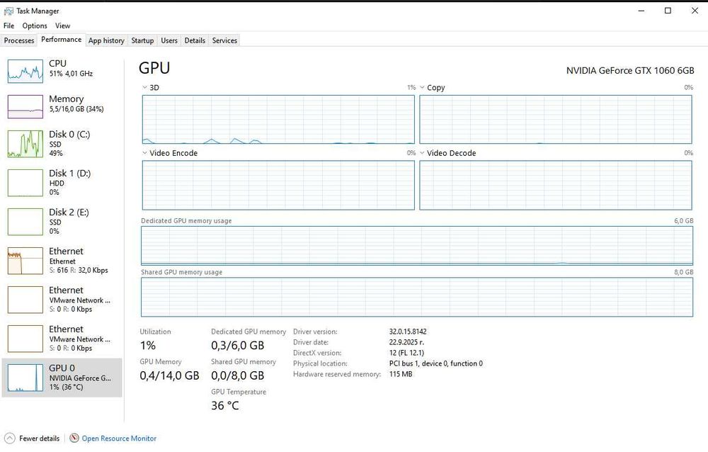 Компютър i7-7700 / GTX 1060 6GB / 16GB RAM