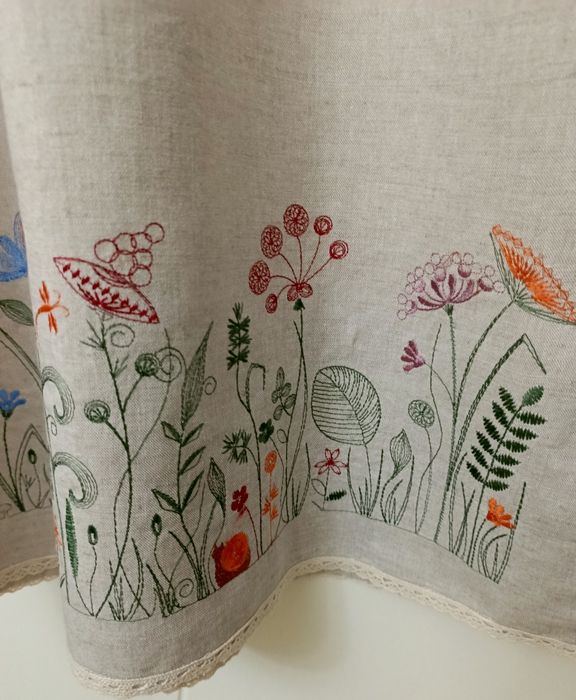 Платье дизайнерское из льна