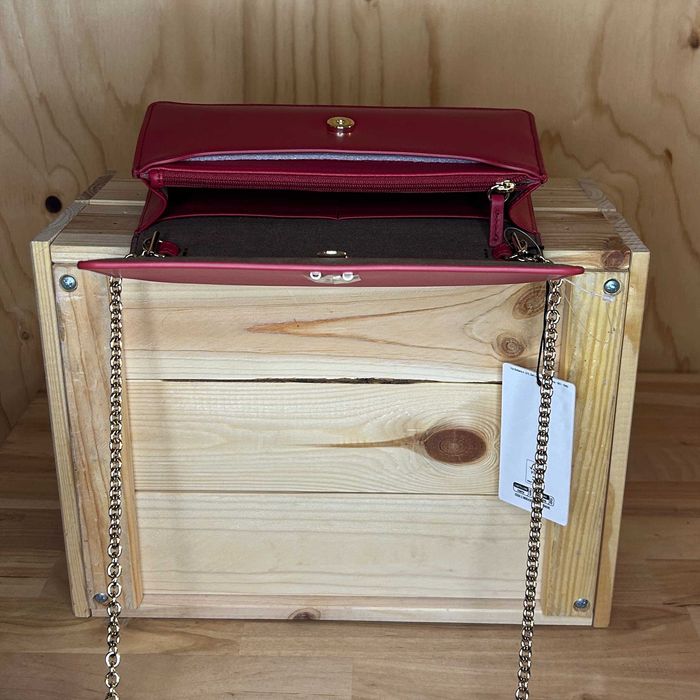 FURLA Diamante Mini Crossbody XS Rosso Veneziano