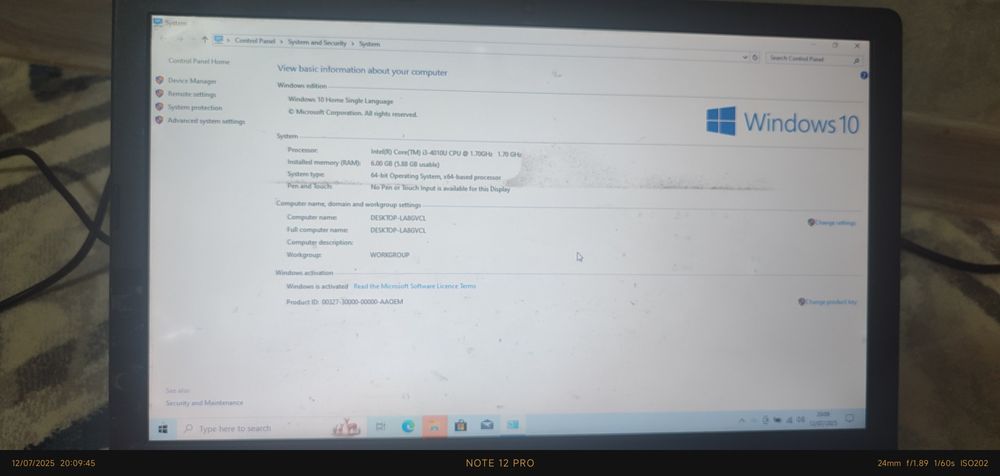 Noutbuk acer Intel core i3-4010U