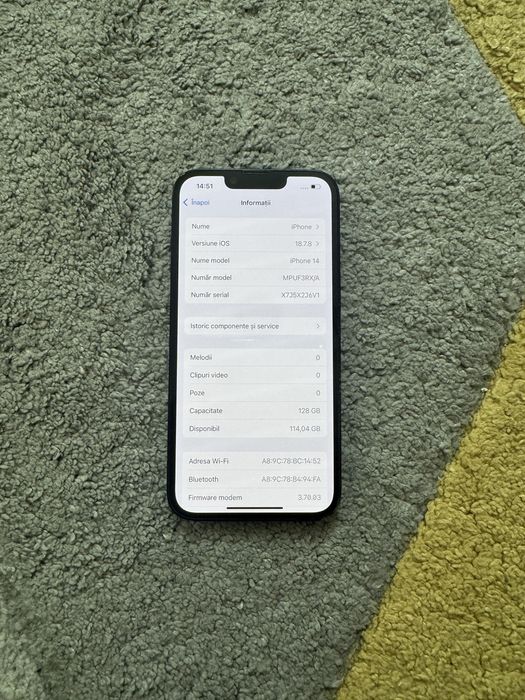 Vand iphone 14 128gb