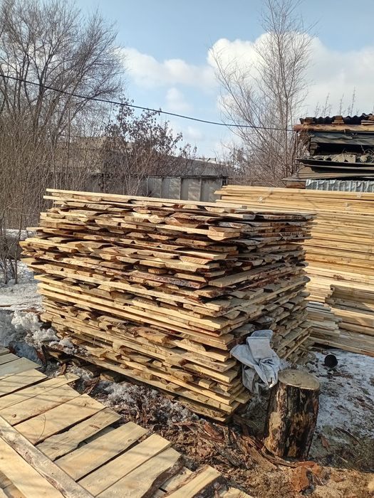 Доски необрезная и обрезная