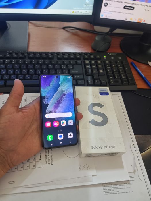 Samsung S21Fe 8/128gb ideal iwlawi zur aybi yuq tozza telefon