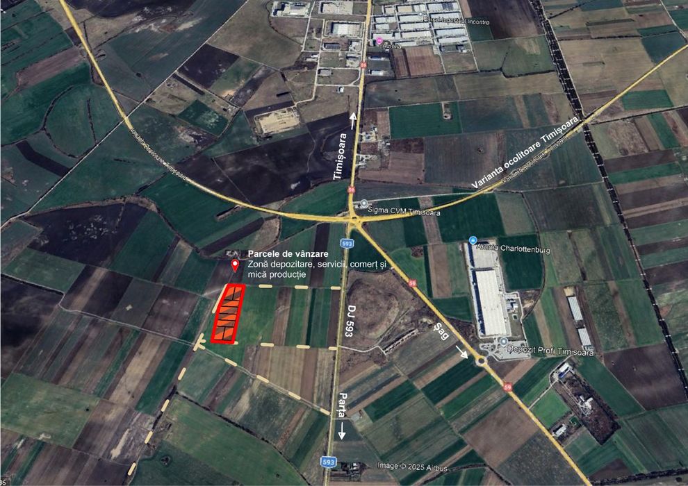 Parcele/PUZ intreg de vanzare - Sag - teren industrial