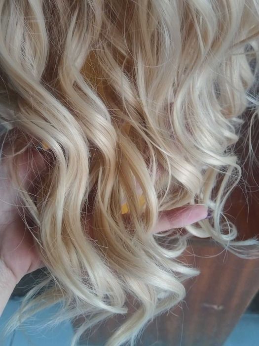 Дълга руса перука - нова