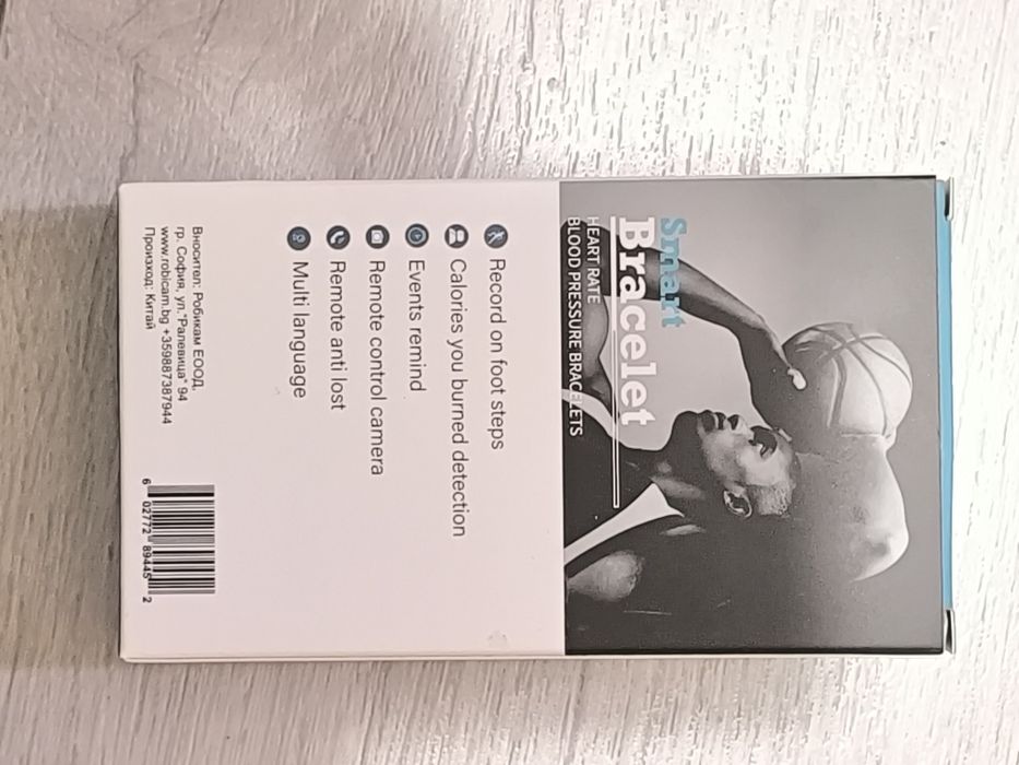 Чисто нова Смарт Фитнес Гривна RobiCam (Smart Bracelet) черна