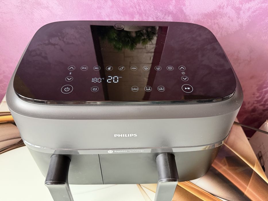 Двоен фритюрник с горещ въздух Philips Airfryer Dual Basket Series 3000